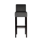 Preview: Hocker STRAIGHT mit Lehne 93 / 103 / 113